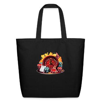Casino - Eco-Friendly Cotton Tote - black - Front