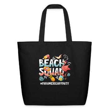 Paramedic Vacation Beach Group - Eco-Friendly Cotton Tote - black - Front