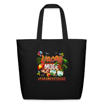 Paramedic Vacation Group #Paramedicsquad - Eco-Friendly Cotton Tote - black - Front