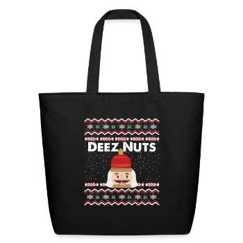 Deez Nuts Nutcracker - Eco-Friendly Cotton Tote - black - Front