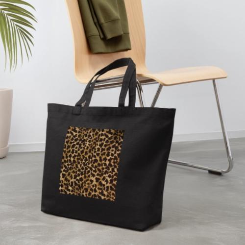 dark shaded leopard pattern - Eco-Friendly Cotton Tote
