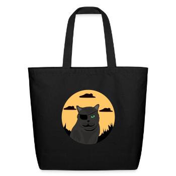 Black Cat - Eco-Friendly Cotton Tote - black - Front