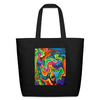 River of Birth - Eco-Friendly Cotton Tote - black - Front