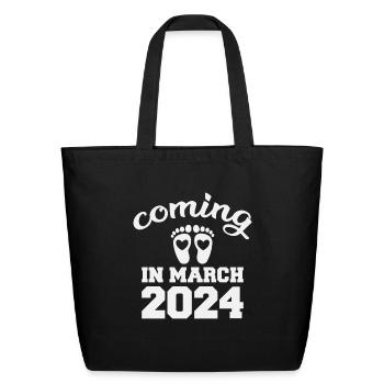 Coming in march 2024 - Eco-Friendly Cotton Tote - black - Front