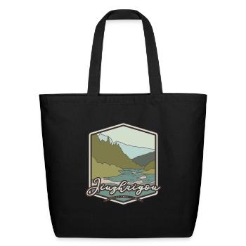 Jiuzhaigou National Park - China - Eco-Friendly Cotton Tote - black - Front