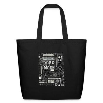 Dork Mode 13 - Eco-Friendly Cotton Tote - black - Front