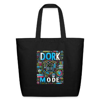 Dork Mode 14 - Eco-Friendly Cotton Tote - black - Front