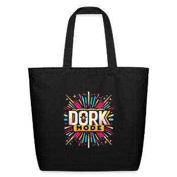 Dork Mode 9 - Eco-Friendly Cotton Tote - black - Front