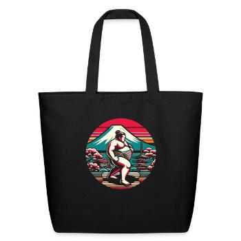 Sumo Wrestler Japanese Wrestling Sumo Wrestling - Eco-Friendly Cotton Tote - black - Front