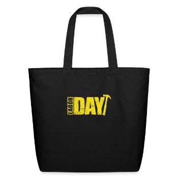 Labor Day in the United States of America - Eco-Friendly Cotton Tote - black - Front