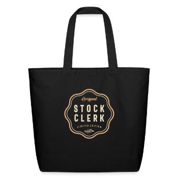 Original Stock Clerk - Inventory Expertise - Eco-Friendly Cotton Tote - black - Front