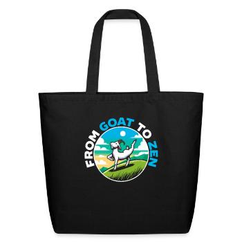 Funny Goat Yoga Meditation Yoga Instructor Namaste - Eco-Friendly Cotton Tote - black - Front