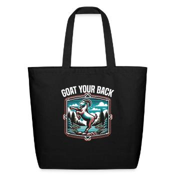 Funny Goat Yoga Meditation Yoga Instructor Namaste - Eco-Friendly Cotton Tote - black - Front
