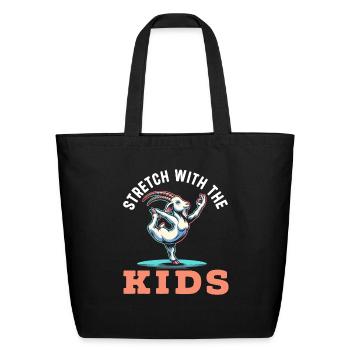 Funny Goat Yoga Meditation Yoga Instructor Namaste - Eco-Friendly Cotton Tote - black - Front