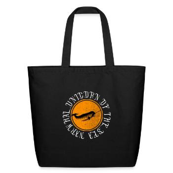 Narwhal Unicorn Of The Sea Animal Lover Retro Pun - Eco-Friendly Cotton Tote - black - Front