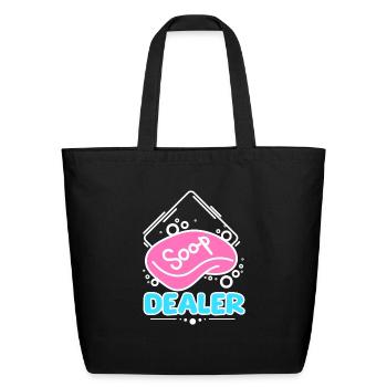 Soap making soap dealer - Eco-Friendly Cotton Tote - black - Front