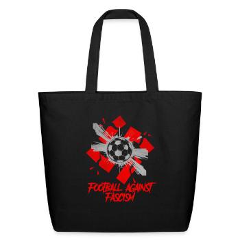 Football against fascism - Eco-Friendly Cotton Tote - black - Front