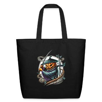 Gourd Guardian - Eco-Friendly Cotton Tote - black - Front