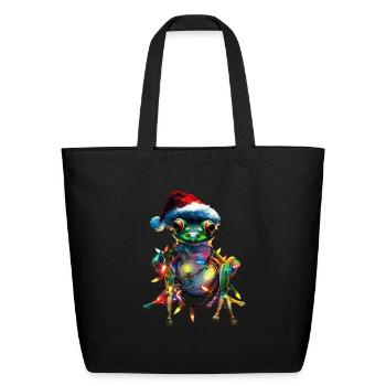 Frog - Eco-Friendly Cotton Tote - black - Front