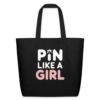 Girls Wrestling Wrestle Grappling Wrestler Girl - Eco-Friendly Cotton Tote - black - Front