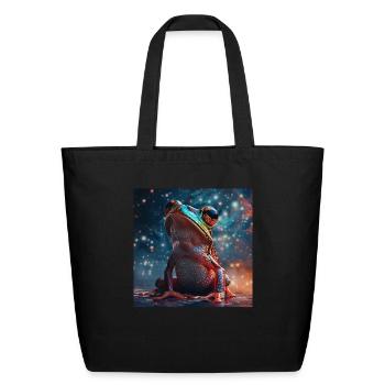 Frog - Eco-Friendly Cotton Tote - black - Front