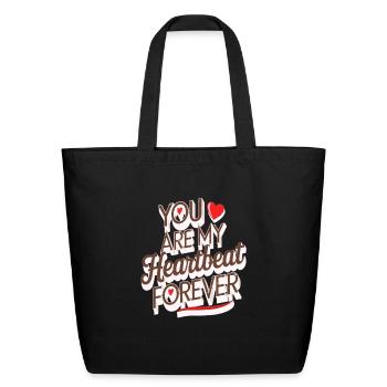 L’inspiration de ma vie - Sac fourre-tout en coton naturel - noir - Devant