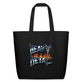 Heavy Metal - Eco-Friendly Cotton Tote - black - Front
