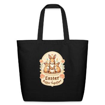 EASTER TOGETHER - Eco-Friendly Cotton Tote - black - Front