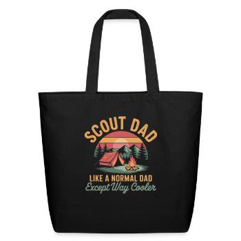 Scout Leader Scouting Camping Adventure - Eco-Friendly Cotton Tote - black - Front