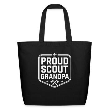 Scout Leader Scouting Camping Adventure - Eco-Friendly Cotton Tote - black - Front