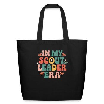 Scout Leader Scouting Camping Adventure - Eco-Friendly Cotton Tote - black - Front