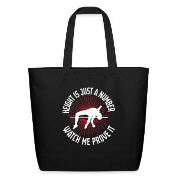 High Jump - Eco-Friendly Cotton Tote - black - Front