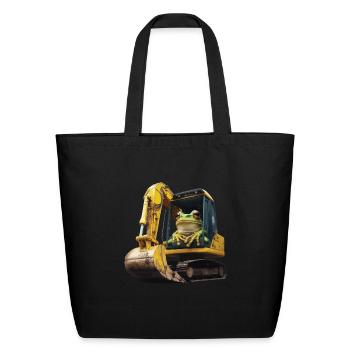 Frog - Eco-Friendly Cotton Tote - black - Front