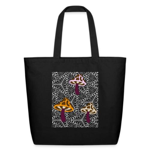 Fall Season Mushroom Designs - Eco-Friendly Cotton Tote