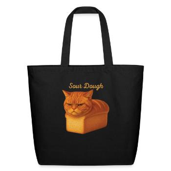Funny Pure Bread Orange Tabby Cat Freshly Baked So - Eco-Friendly Cotton Tote - black - Front