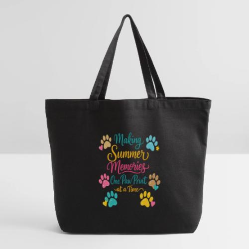 Making Summer Memories One Paw Print at a Time - Eco-Friendly Cotton Tote