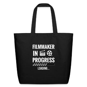 Filmmaker In Progress | Future Filmmaker Student - Eco-Friendly Cotton Tote - black - Front