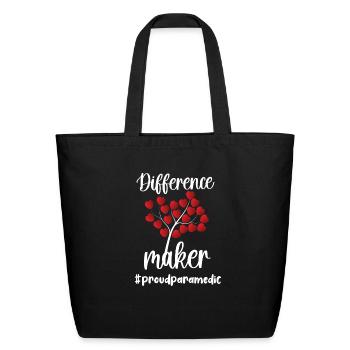 Paramedic Appreciation Paramedic EMS Week Gifts - Eco-Friendly Cotton Tote - black - Front