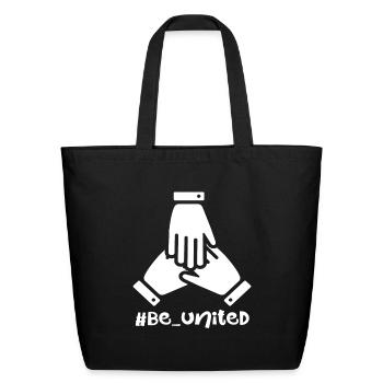 be united - Eco-Friendly Cotton Tote - black - Front