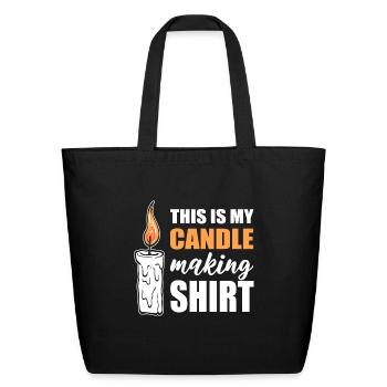Candle Making Shirt Chandler Gift - Eco-Friendly Cotton Tote - black - Front