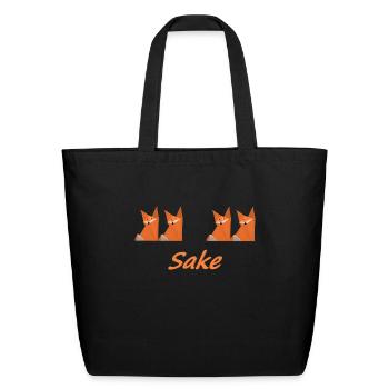 4Fox - Eco-Friendly Cotton Tote - black - Front