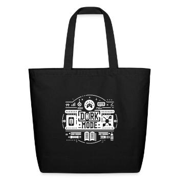 Dork Mode 12 - Eco-Friendly Cotton Tote - black - Front