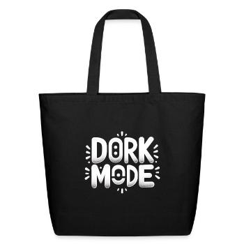 Dork Mode 7 - Eco-Friendly Cotton Tote - black - Front
