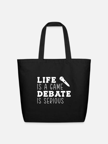 Debate Debater Debating Team - Eco-Friendly Cotton Tote - black