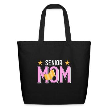Color Guard Senior Mom - Eco-Friendly Cotton Tote - black - Front
