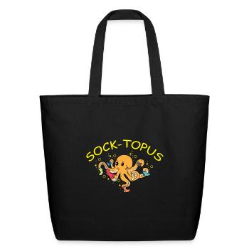 Sock-topus Salesperson Gift - Eco-Friendly Cotton Tote - black - Front