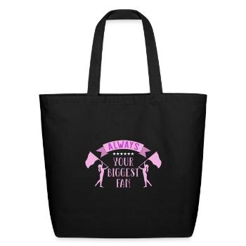Color Guard Mom Dad - Eco-Friendly Cotton Tote - black - Front