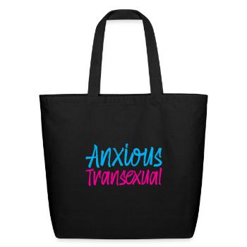 Anxious Transexual - Eco-Friendly Cotton Tote - black - Front
