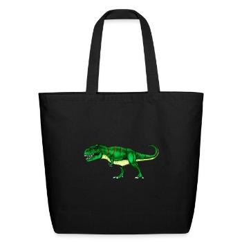 Dinosaur Tyrannosaurus Rex Prehistoric Animal Dino - Eco-Friendly Cotton Tote - black - Front