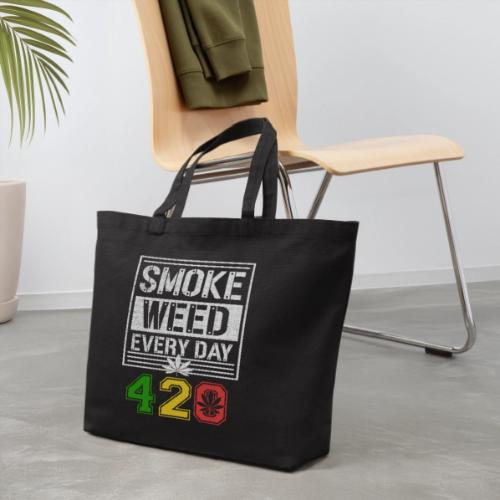 Hysterical 420 Everyday Smoker Weed Marijuana - Eco-Friendly Cotton Tote